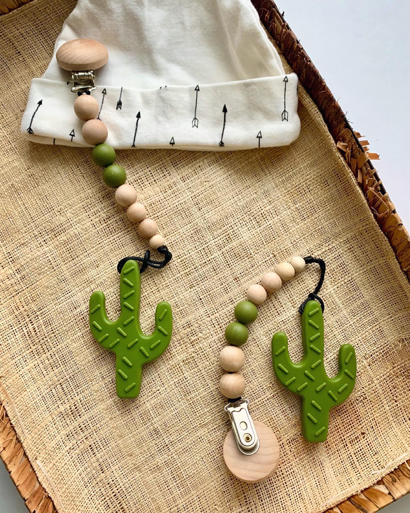 Silicone Pendant Teether - Cactus