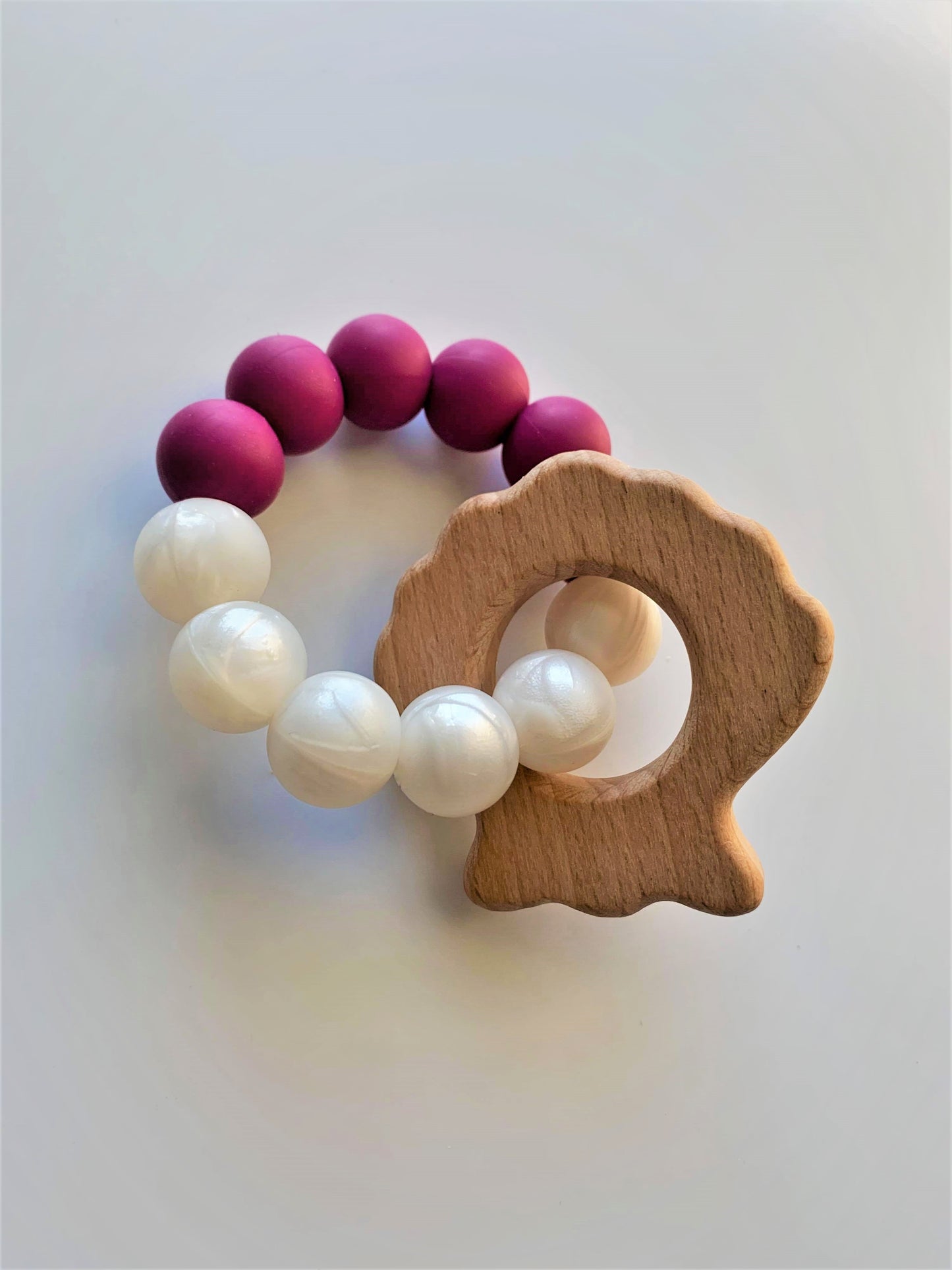 Wooden Pendant Teether - Sea Shell
