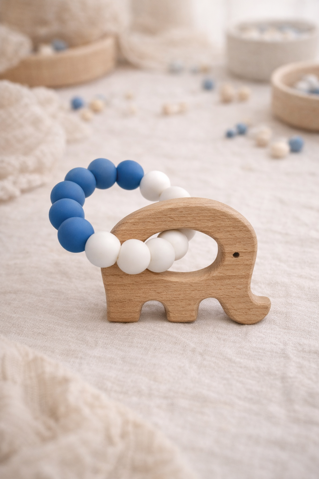 Wooden Pendant Teether - Elephant
