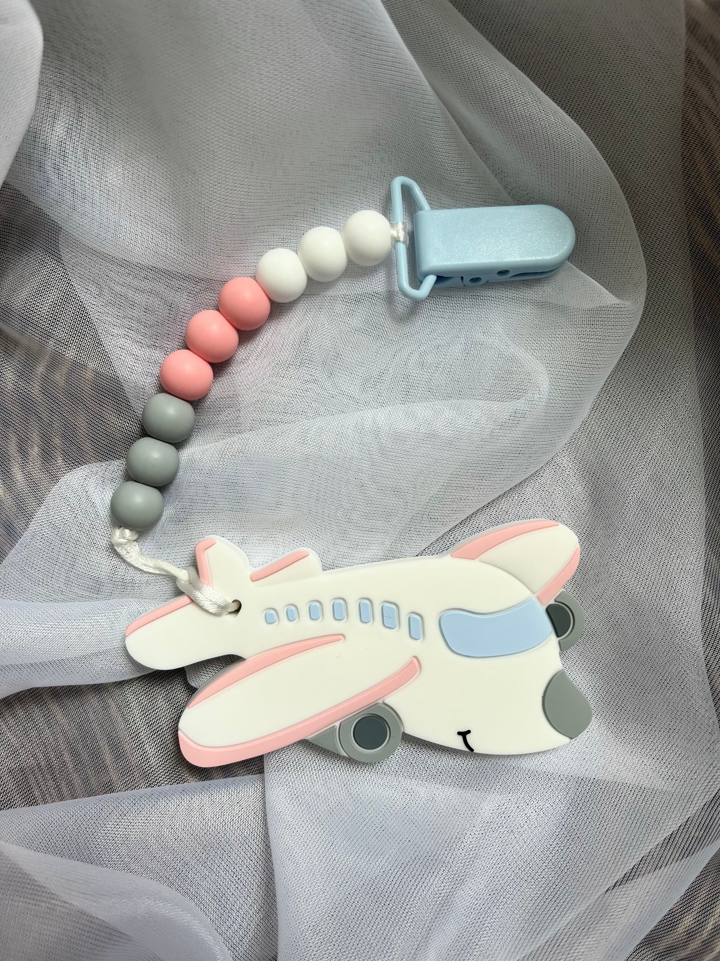 Silicone Pendant Teether - Airplane