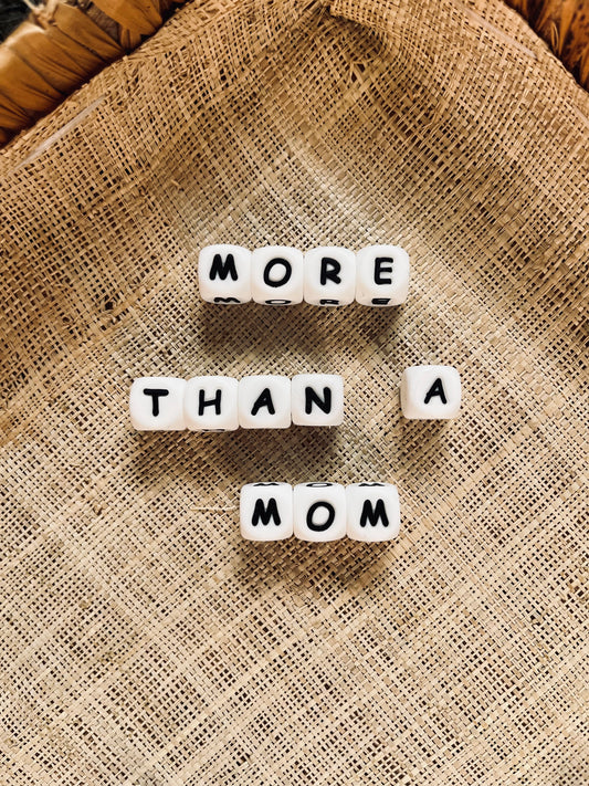 Square Silicone Alphabet Beads