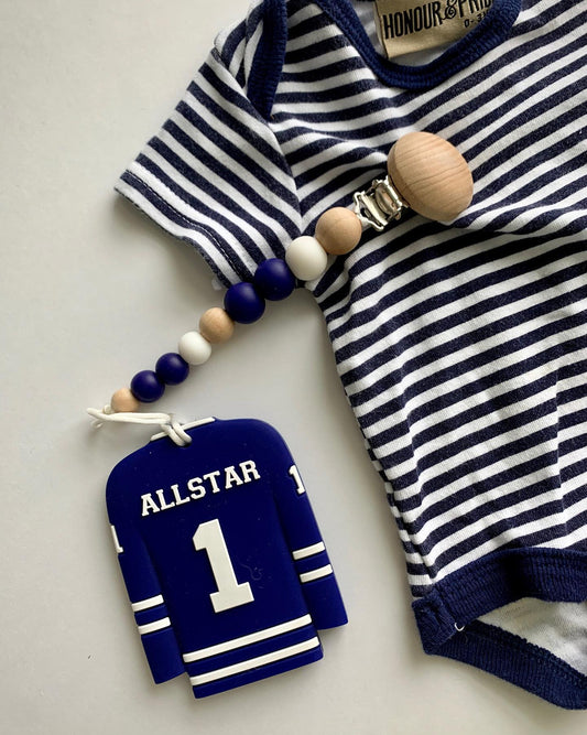 Silicone Pendant Teether - Jersey