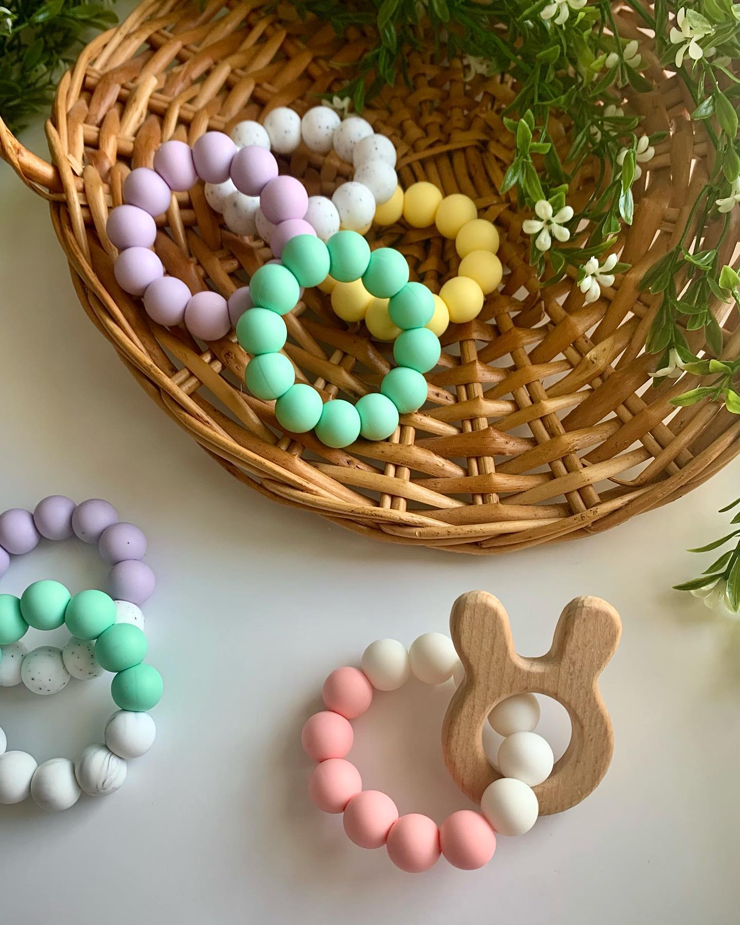 Wooden Pendant Teether - Rabbit