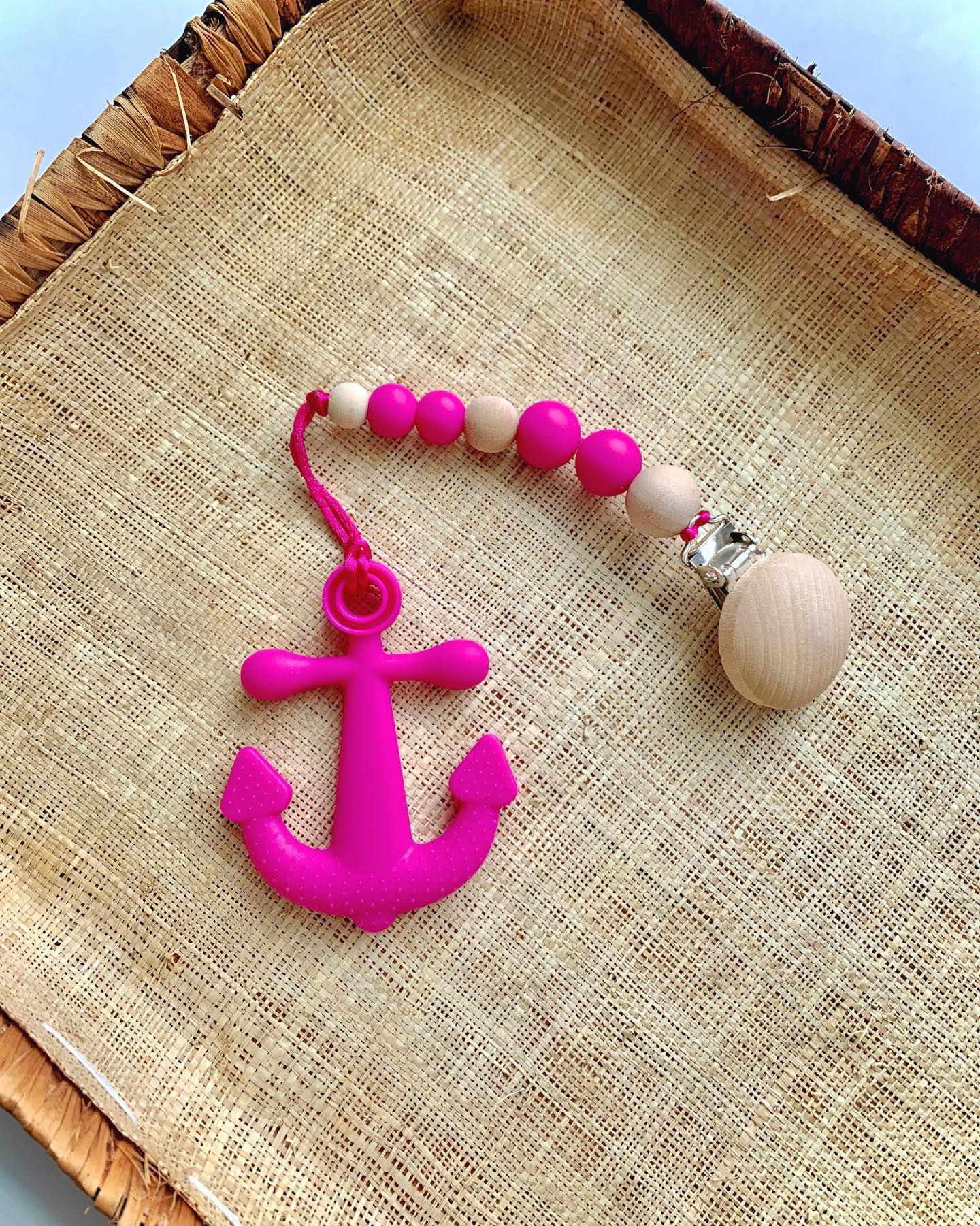 Silicone Pendant Teether - Anchor