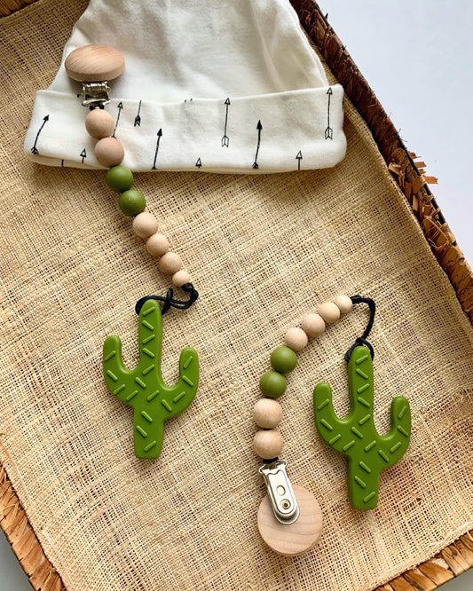 Silicone Pendant Teether - Cactus