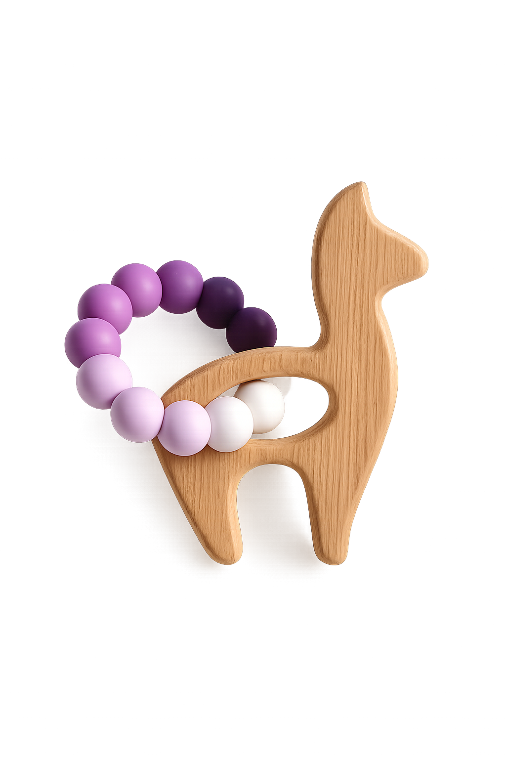 Wooden Pendant Teether - Llama