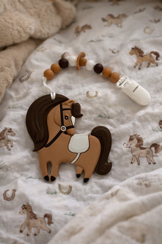 Silicone Pendant Teether - Horse
