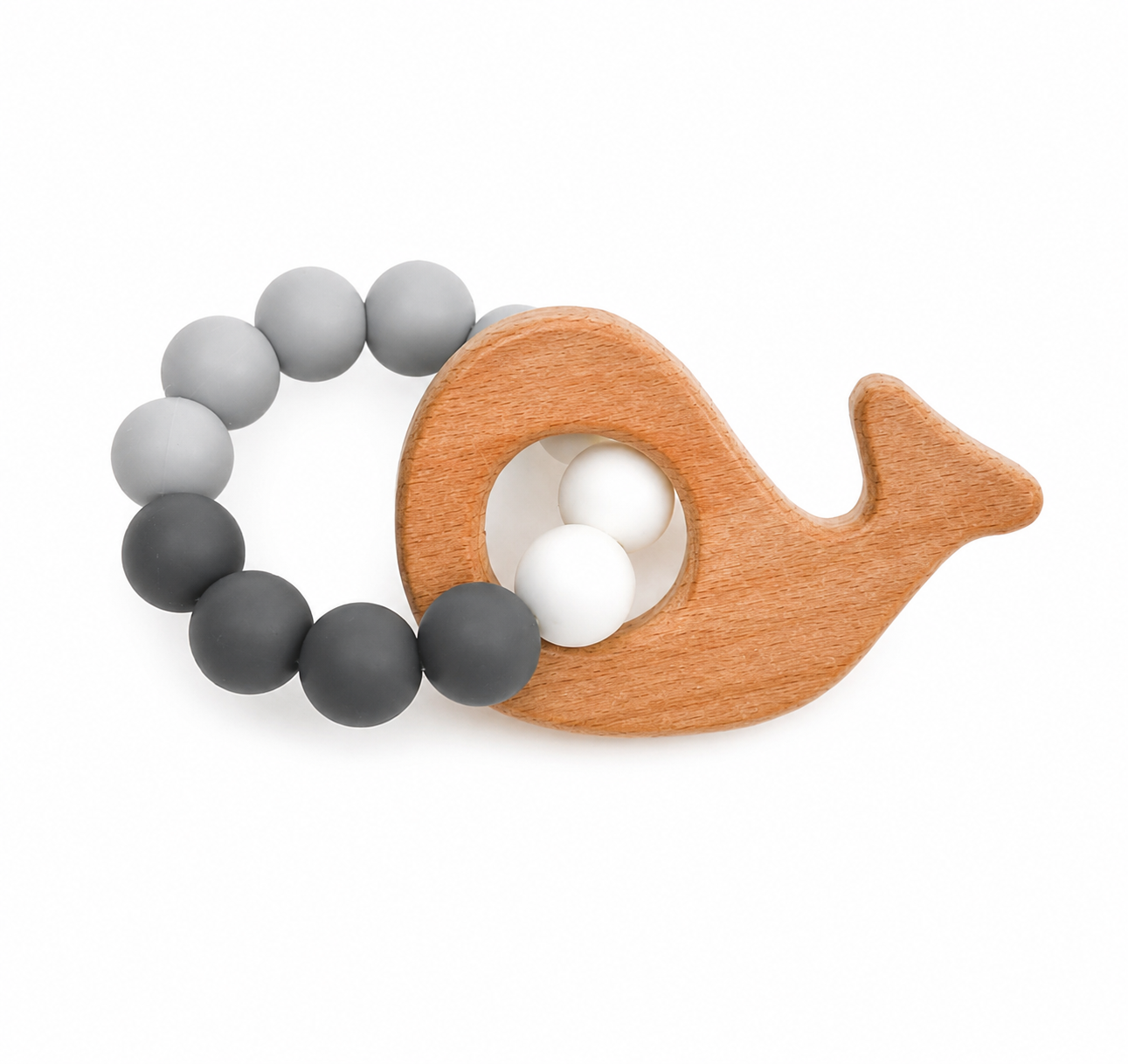 Wooden Pendant Teether - Whale