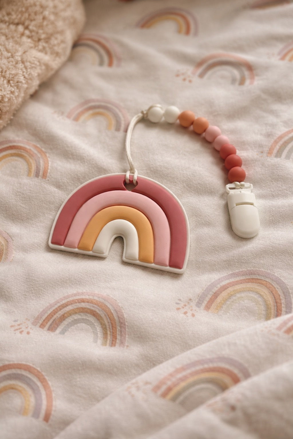 Silicone Pendant Teether - Rainbow