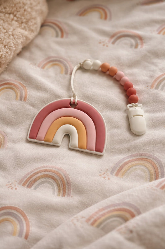 Silicone Pendant Teether - Rainbow