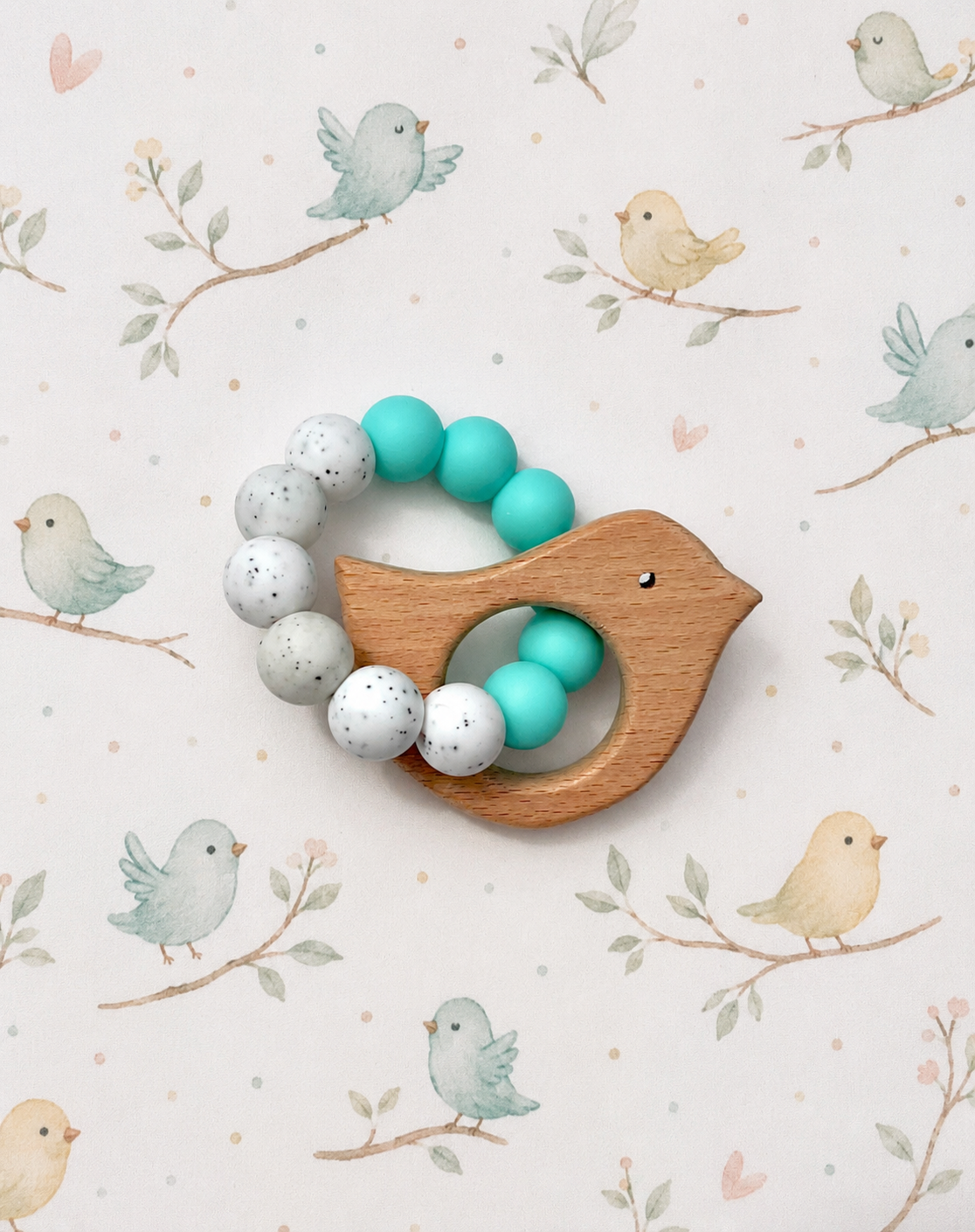 Wooden Pendant Teether - Bird