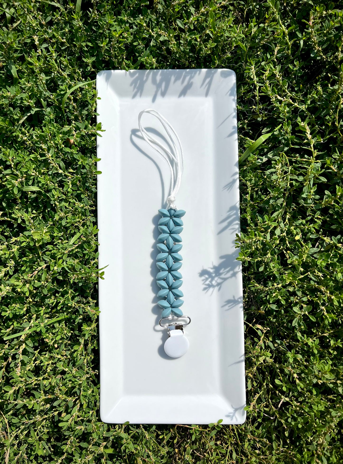 Saucer Bead Soother Clip