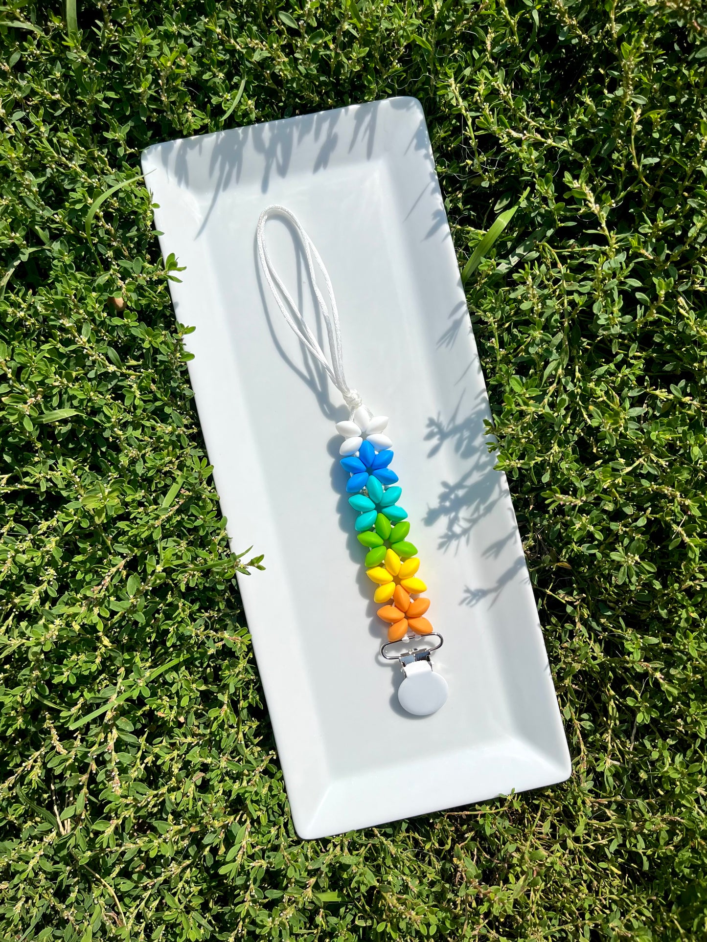 Saucer Bead Soother Clip